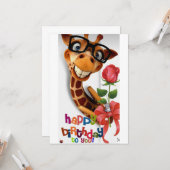 Happy Birthday voor You Kaart (Voorkant / Achterkant in situ)