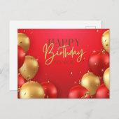 Happy Birthday voor You Kaart (Voorkant / Achterkant)