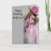 HAPPY BIRTHDAY VRIENDIN kaart (Voorkant)