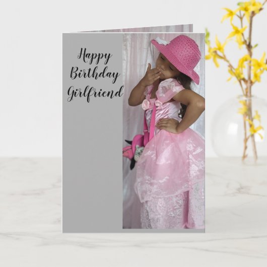 HAPPY BIRTHDAY VRIENDIN kaart (Gele Bloem)