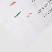 Happy Birthday Vriendin's Happiness Dance Tissuepapier (Detail)