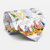 Happy Birthday Vrolijk Kerstfeest Stropdas, Stropdas (Opgerold)