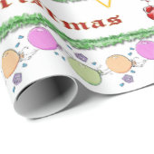 Happy Birthday Vrolijk kerstinpakpapier Cadeaupapier (Rol Hoek)