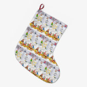 Happy Birthday Vrolijk kerstkous Grote Kerstsok (Voorkant (Hangend))