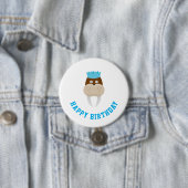 Happy Birthday Walrus Ronde Button 7,6 Cm (In situ)
