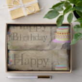 Happy Birthday-Weefpapier bouwgereedschappen Tissuepapier (Geschenk)