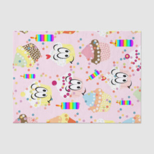 Happy Birthday-Weefpapier — cupcake Tissuepapier