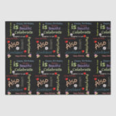 Happy Birthday Weefpapier dochter in wet Tissuepapier (Voorkant)