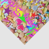 Happy Birthday Weefpapier Kinder Tissuepapier (Detail)