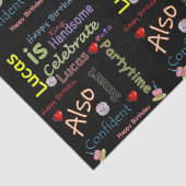 Happy Birthday Weefpapier Lucas Tissuepapier (Detail)