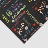 Happy Birthday Weefpapier Stella Tissuepapier (Detail)