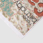 Happy Birthday-Weefpapier VriendenfamilieVerrassin Tissuepapier (Detail)