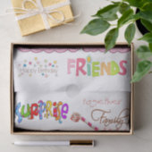 Happy Birthday-Weefpapier VriendenfamilieVerrassin Tissuepapier (Geschenk)