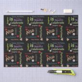 Happy Birthday-Weefpapierdochter Tissuepapier (Craft)