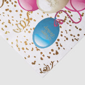 Happy Birthday-weefselballonnen Tissuepapier (Detail)
