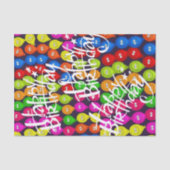 Happy Birthday-weefselballonnen Tissuepapier (Voorkant)