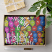 Happy Birthday-weefselballonnen Tissuepapier (Geschenk)