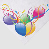 Happy Birthday-weefselballonnen Tissuepapier (Detail)