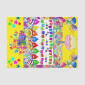 Happy Birthday-weefselpaper Tissuepapier (Voorkant)