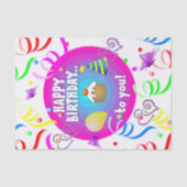 Happy Birthday-weefselpaper Tissuepapier (Voorkant)