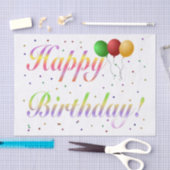 Happy Birthday-weefselpaper Tissuepapier (Craft)
