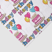 Happy Birthday-weefselpaper Tissuepapier (Detail)