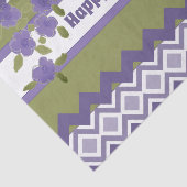 Happy Birthday-weefselpapier in Paars en olijven Tissuepapier (Detail)