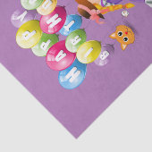 Happy Birthday-weefselpapier Victoriaans Tissuepapier (Detail)