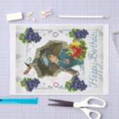 Happy Birthday-weefselpapier Victoriaans Tissuepapier (Craft)