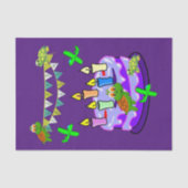 Happy Birthday-weefselschilfers Tissuepapier (Voorkant)