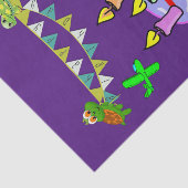 Happy Birthday-weefselschilfers Tissuepapier (Detail)