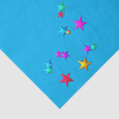 Happy Birthday-weefselsterren Tissuepapier (Detail)