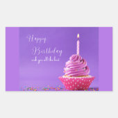 Happy Birthday wens u het allerbeste Rechthoekige Sticker (Voorkant)