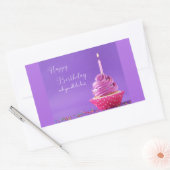 Happy Birthday wens u het allerbeste Rechthoekige Sticker (Envelop)