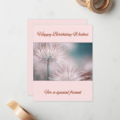 Happy Birthday wensen Notitiekaartje (Voorkant / Achterkant in situ)