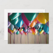 Happy Birthday Wenskaart Briefkaart (Voorkant / Achterkant)