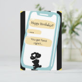 Happy Birthday wenskaart! Happy Beer-thday~ Bedankkaart (Staand voorkant)