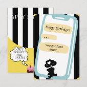 Happy Birthday wenskaart! Happy Beer-thday~ Bedankkaart (Voorkant / Achterkant)