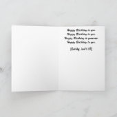 Happy Birthday Wenskaart Kaart (Binnen)
