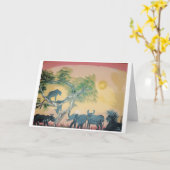 Happy Birthday wenskaart.. Kaart (Gele Bloem)