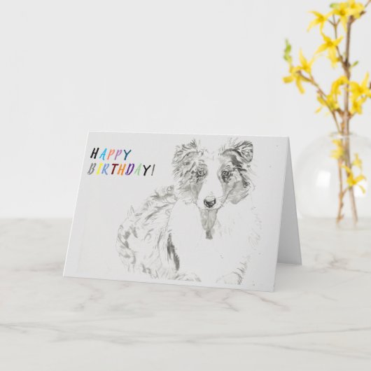 Happy Birthday Wenskaart Kaart (Gele Bloem)