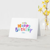 Happy Birthday Wenskaart Kaart (Gele Bloem)