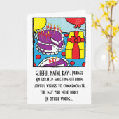 Happy Birthday Wenskaart Kaart (Gele Bloem)