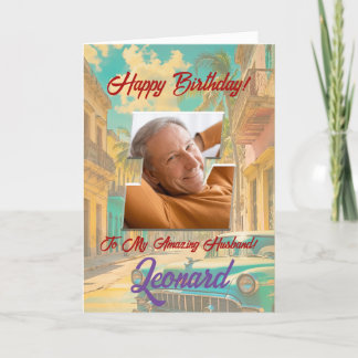 Happy Birthday Wenskaart met foto Bedankkaart