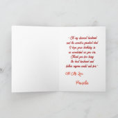 Happy Birthday Wenskaart met foto Bedankkaart (Binnen)