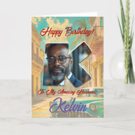 Happy Birthday Wenskaart met foto Bedankkaart
