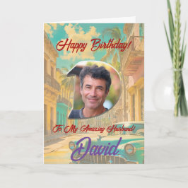 Happy Birthday Wenskaart met foto Bedankkaart