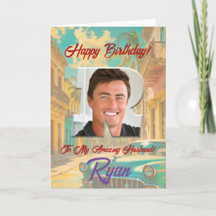 Happy Birthday Wenskaart met foto Bedankkaart