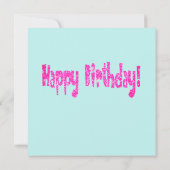 Happy Birthday Wenskaart met Happy Flowers Kaart (Achterkant)