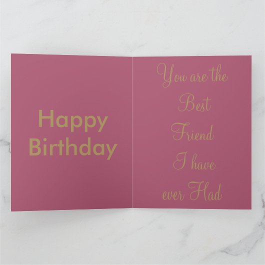 Happy Birthday Wenskaart Vertical Sjabloon (Binnen)